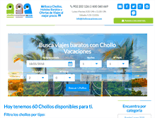 Tablet Screenshot of chollovacaciones.com